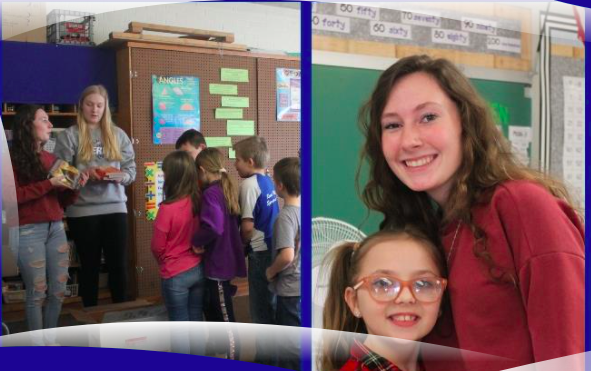 NHS hands out books to K-4 students
